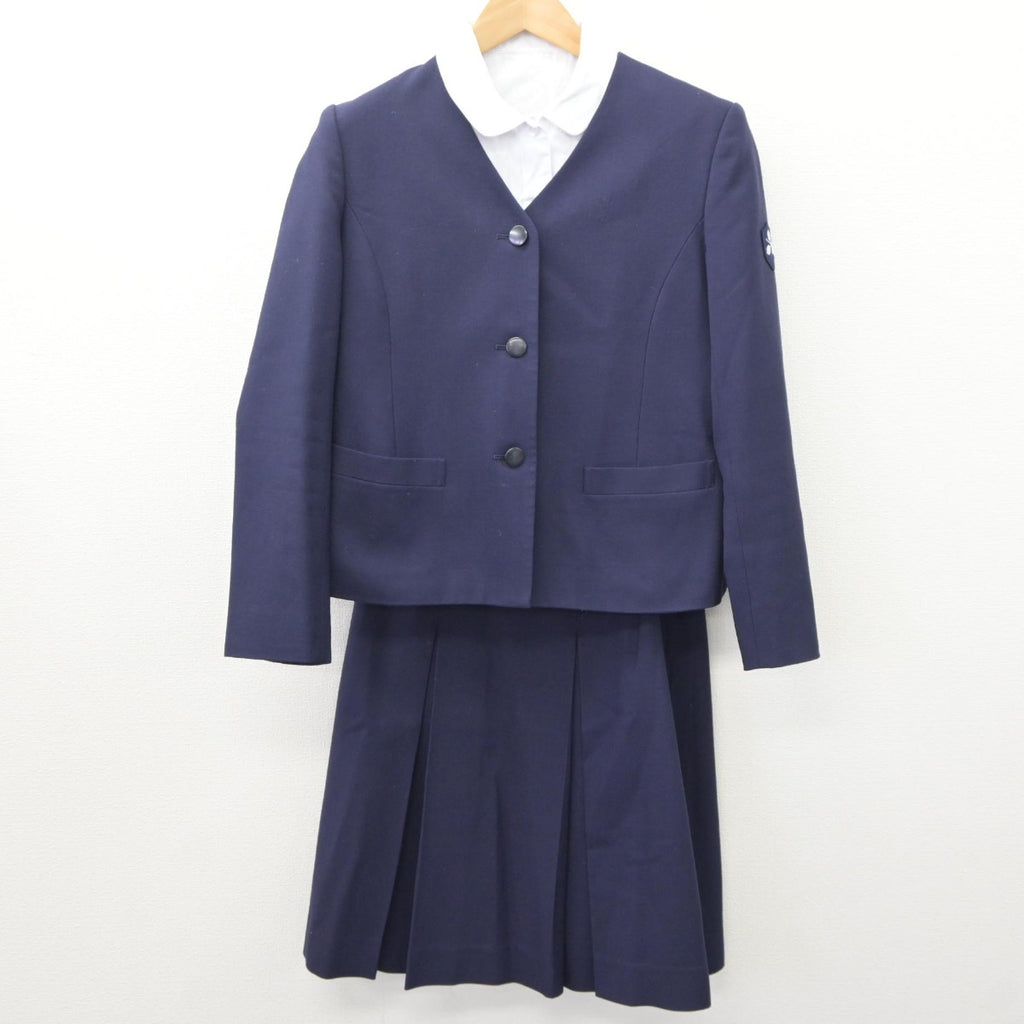 【中古】秋田県 湯沢高等学校 女子制服 5点（ブレザー・シャツ 