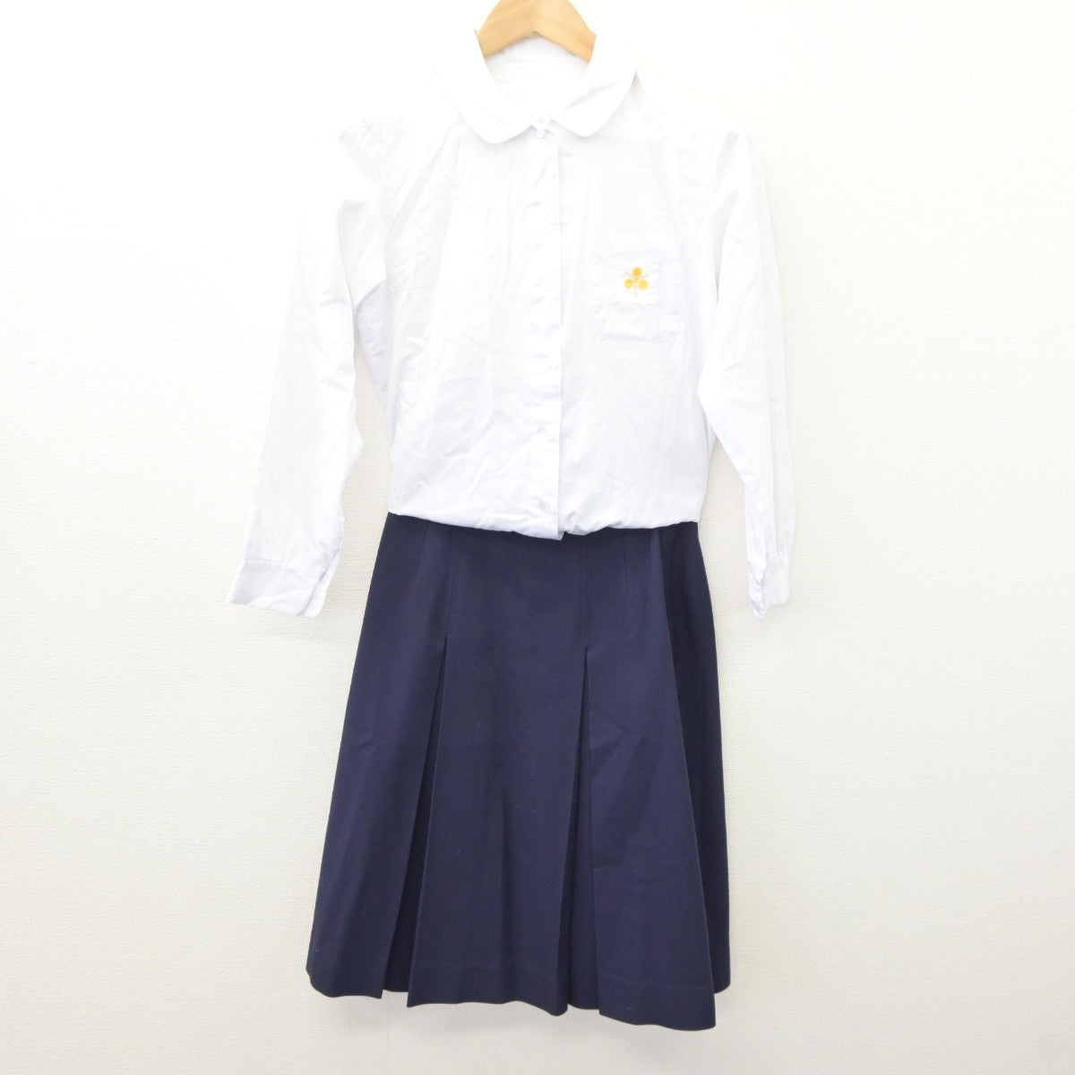 【中古】秋田県 湯沢高等学校 女子制服 5点（ブレザー・シャツ・スカート）sf035014