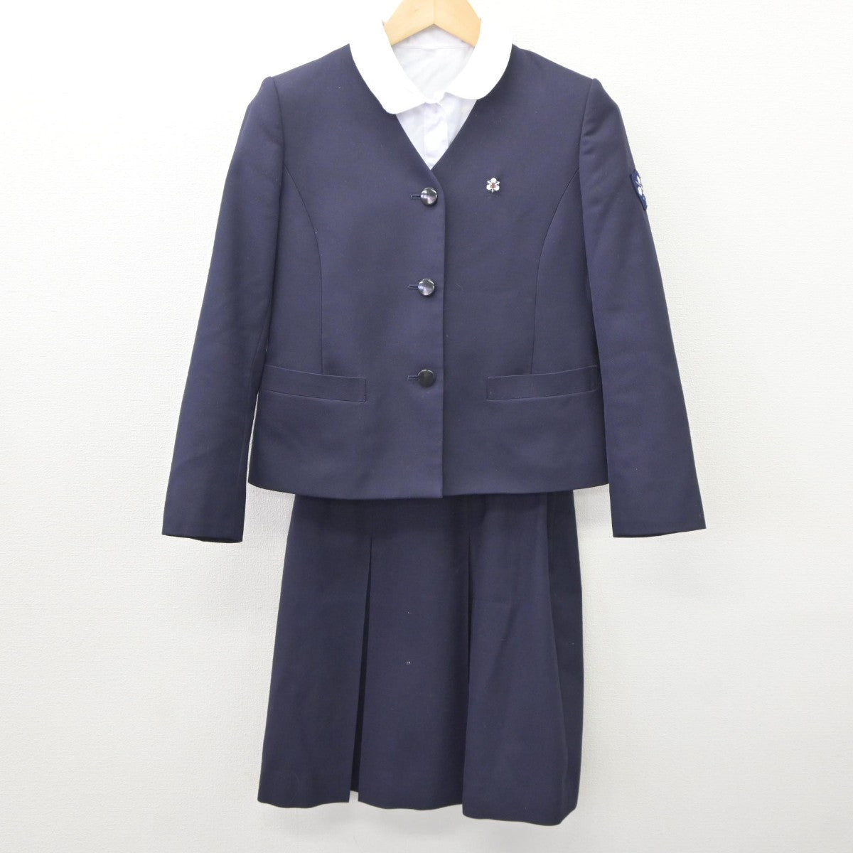 【中古】秋田県 湯沢高等学校 女子制服 3点（ブレザー・シャツ・スカート）sf035015