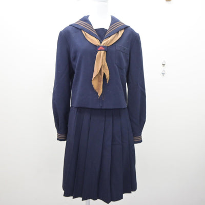 【中古】群馬県 関東学園大学付属高等学校 女子制服 4点（ブレザー・セーラー服・スカート）sf035021