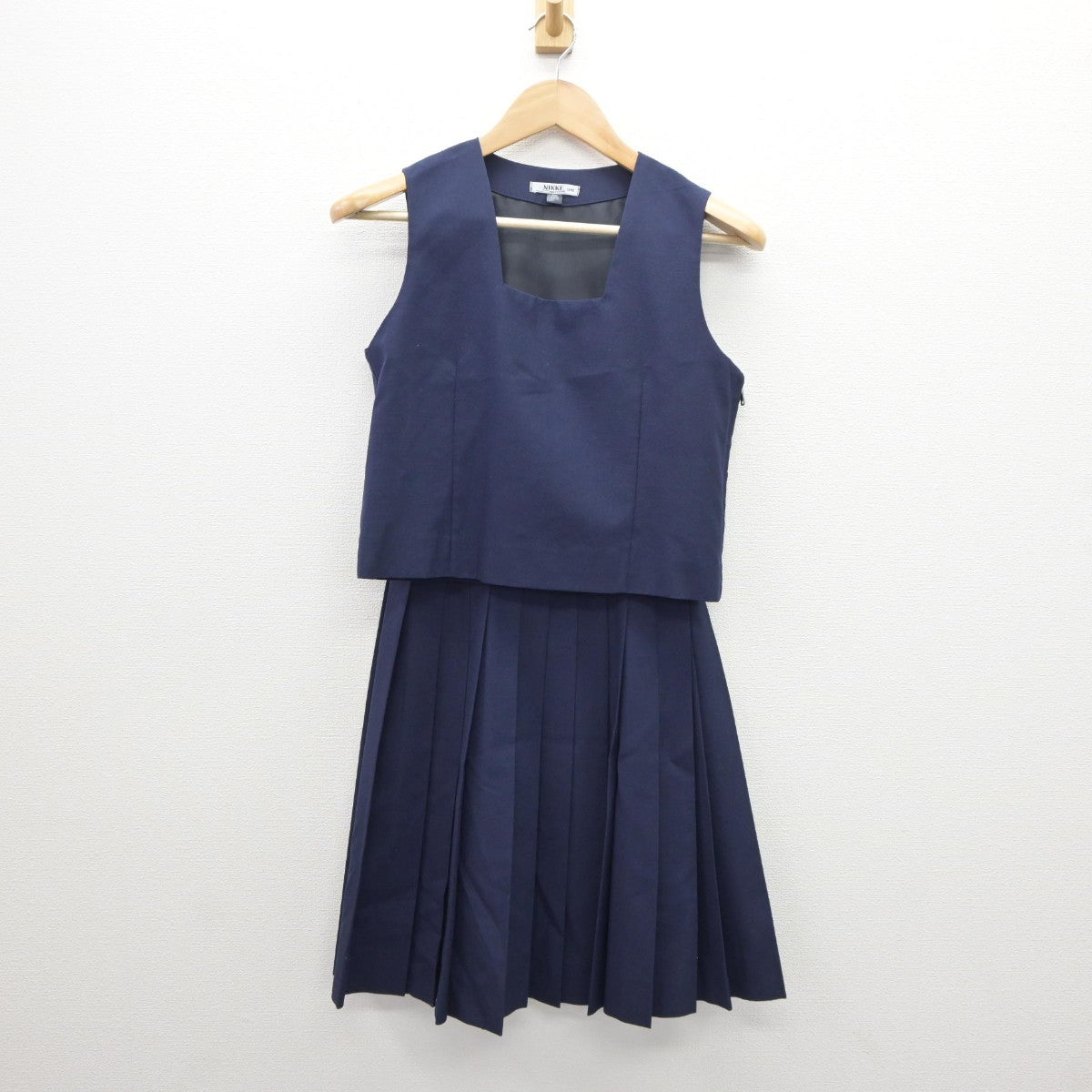 【中古】埼玉県 堀兼中学校 女子制服 2点（ベスト・スカート）sf035032