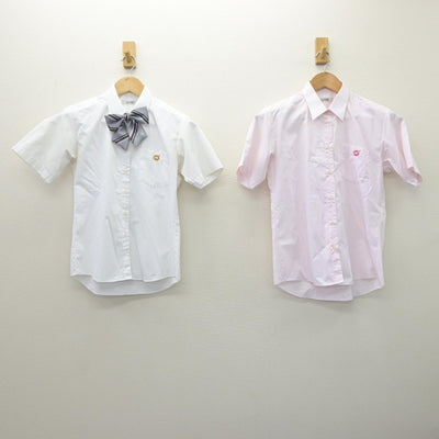 【中古】千葉県 二松學舎大学附属柏中学校高等学校 女子制服 4点（シャツ・シャツ・スカート）sf035041