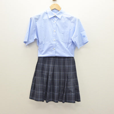 【中古】千葉県 柏市立柏高等学校 女子制服 3点（シャツ・スカート）sf035043