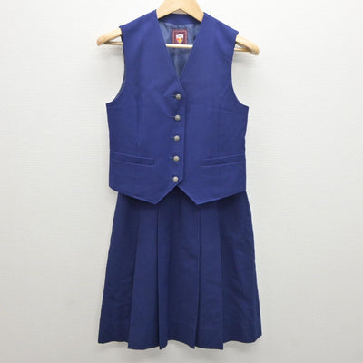 【中古】北海道 明苑中学校 女子制服 4点（ブレザー・ベスト・スカート）sf035060