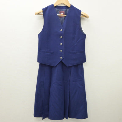 【中古】北海道 明苑中学校 女子制服 4点（ブレザー・ベスト・スカート）sf035061