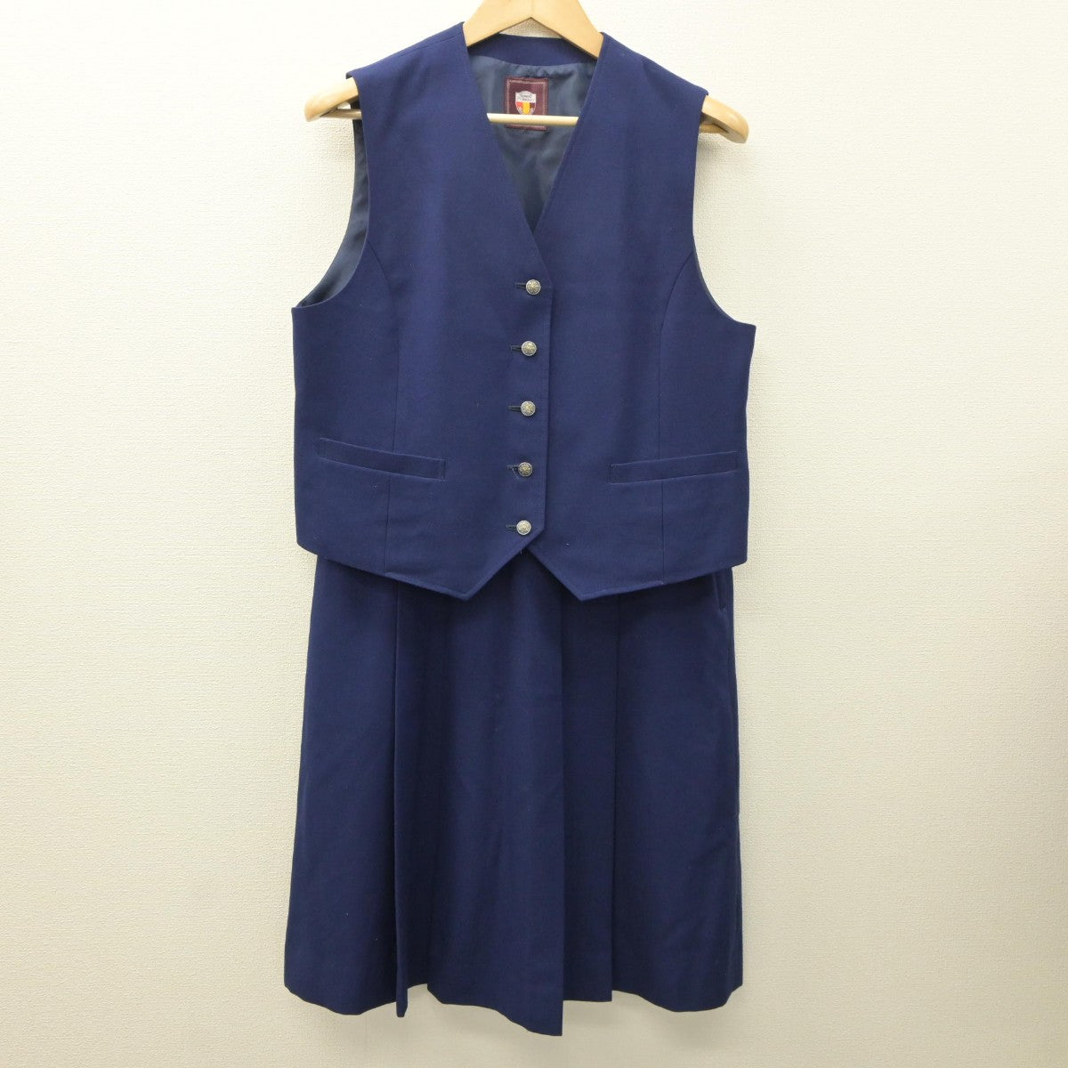 【中古】北海道 明苑中学校 女子制服 4点（ブレザー・ベスト・スカート）sf035063