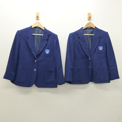 【中古】北海道 明苑中学校 女子制服 2点（ブレザー・ブレザー）sf035064