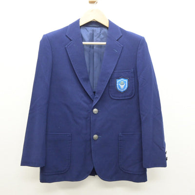 【中古】北海道 明苑中学校 男子制服 3点（ブレザー・ズボン）sf035068