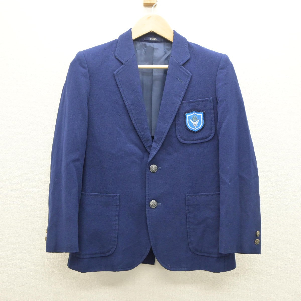 【中古】北海道 明苑中学校 男子制服 3点（ブレザー・ズボン）sf035070