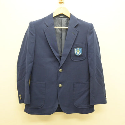 【中古】北海道 明苑中学校 男子制服 3点（ブレザー・ズボン）sf035071