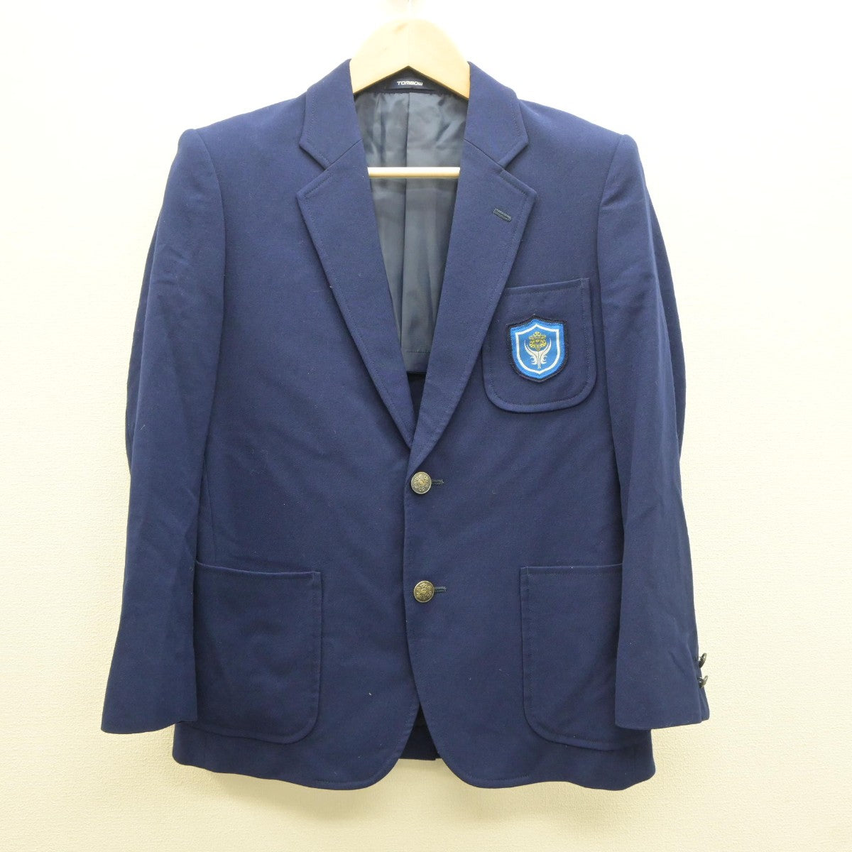 【中古】北海道 明苑中学校 男子制服 3点（ブレザー・ズボン）sf035072