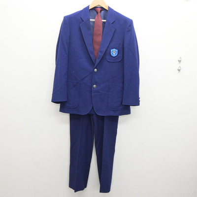 【中古】北海道 明苑中学校 男子制服 5点（ブレザー・ズボン・ズボン）sf035076