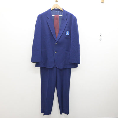 【中古】北海道 明苑中学校 男子制服 4点（ブレザー・ズボン・ズボン）sf035080