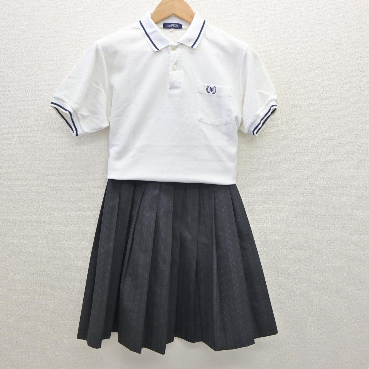 【中古】兵庫県 西宮今津高等学校 女子制服 2点（シャツ・スカート）sf035118