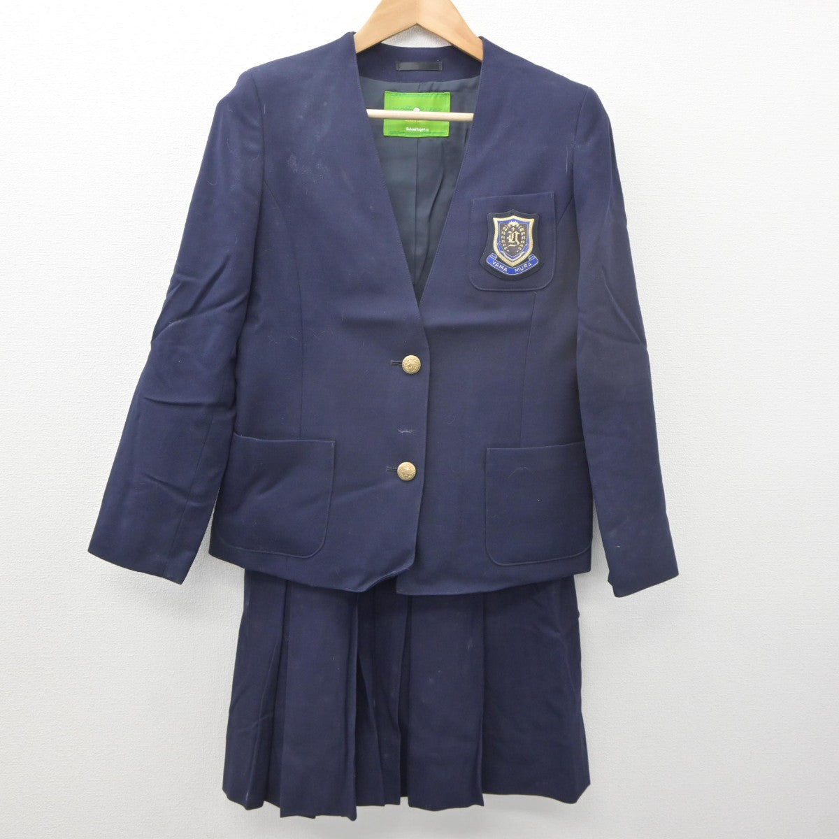 【中古】埼玉県 山村国際高等学校 女子制服 3点（ブレザー・スカート）sf035129