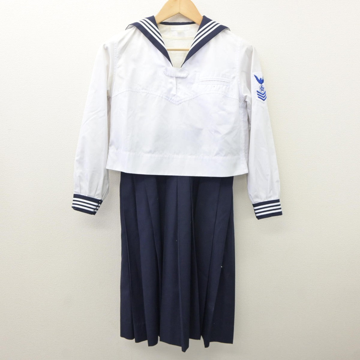 【中古】東京都 共立女子中学校 女子制服 3点（セーラー服・セーラー服・スカート）sf035145