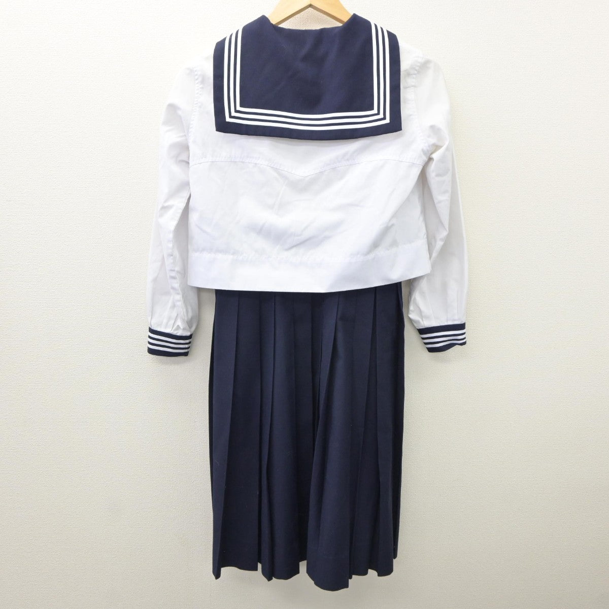 【中古】東京都 共立女子中学校 女子制服 3点（セーラー服・セーラー服・スカート）sf035145