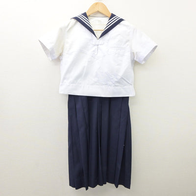 【中古】東京都 共立女子中学校 女子制服 3点（セーラー服・セーラー服・スカート）sf035145