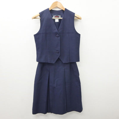 【中古】神奈川県 横浜市立西中学校 女子制服 3点（ブレザー・ベスト・スカート）sf035149