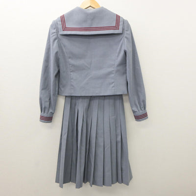 【中古】新潟県 大島中学校 女子制服 3点（セーラー服・スカート）sf035151