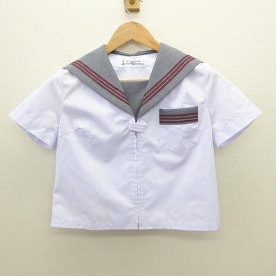 【中古】新潟県 大島中学校 女子制服 2点（セーラー服・スカート）sf035152