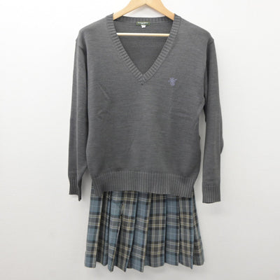 【中古】東京都 杉並学院高等学校 女子制服 5点（ブレザー・ニット・スカート）sf035154