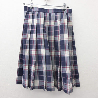 【中古】福岡県 福岡大学附属若葉高等学校 女子制服 2点（ニットベスト・スカート）sf035158