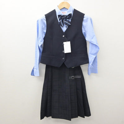 【中古】東京都 東京都市大等々力高等学校 女子制服 5点（ブレザー・ベスト・シャツ・スカート）sf035159