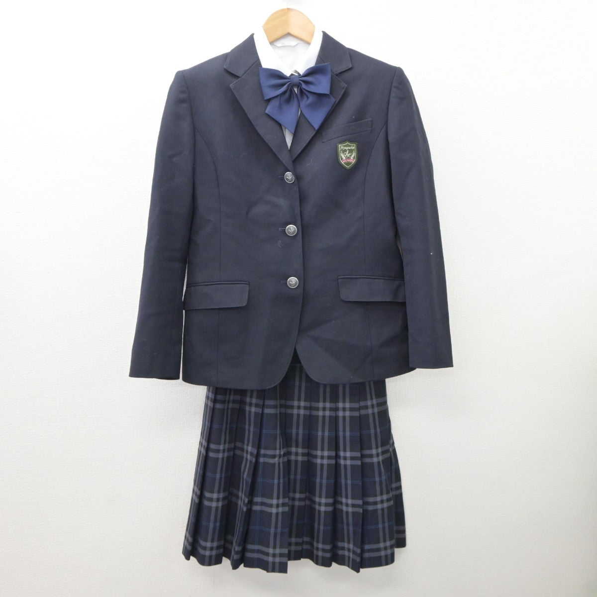 【中古】東京都 自由ヶ丘高等学校 女子制服 5点（ブレザー・ニット・シャツ・スカート）sf035164