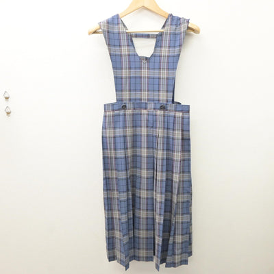 【中古】福岡県 穴生中学校 女子制服 1点（ジャンパースカート）sf035169