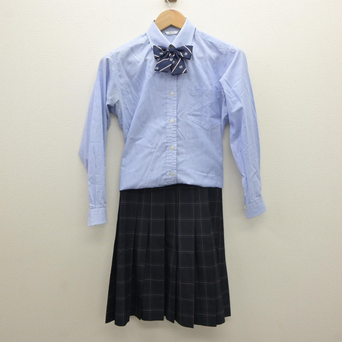 【中古】神奈川県 厚木清南高等学校 女子制服 5点（ブレザー・シャツ・スカート）sf035179