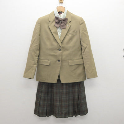 【中古】群馬県 高崎経済大学附属高等学校 女子制服 4点（ブレザー・シャツ・スカート）sf035192