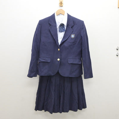 【中古】栃木県 宇都宮短期大学附属高等学校 女子制服 4点（ブレザー・シャツ・スカート）sf035206