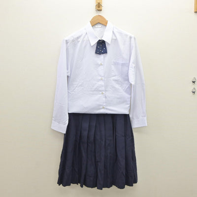 【中古】栃木県 宇都宮短期大学附属高等学校 女子制服 4点（ブレザー・シャツ・スカート）sf035206