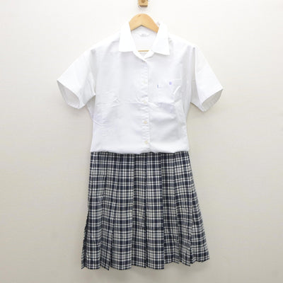 【中古】栃木県 宇都宮短期大学附属高等学校 女子制服 2点（シャツ・スカート）sf035208