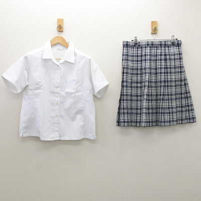 【中古】栃木県 宇都宮短期大学附属高等学校 女子制服 2点（シャツ・スカート）sf035208