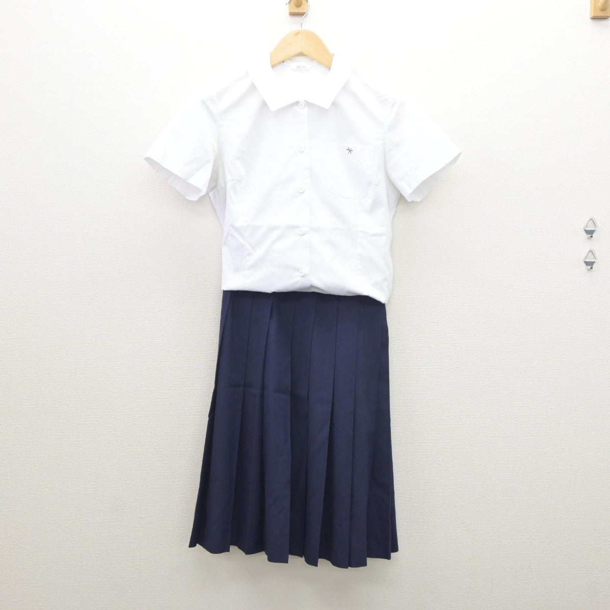 【中古】東京都 白鴎高等学校 女子制服 3点（ベスト・シャツ・スカート）sf035211