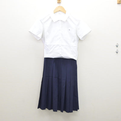 【中古】東京都 白鴎高等学校 女子制服 3点（ベスト・シャツ・スカート）sf035211