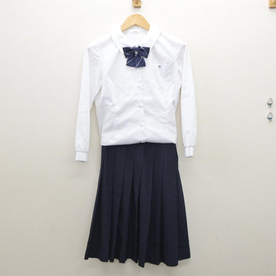 【中古】東京都 白鴎高等学校 女子制服 4点（ブレザー・シャツ・スカート）sf035212