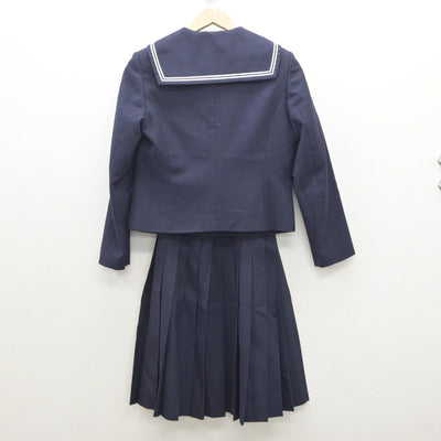 【中古】愛知県 桜花学園高等学校 女子制服 4点（セーラー服・ニット・スカート）sf035216