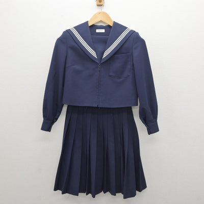 【中古】愛知県 一宮市立尾西第三中学校 女子制服 2点（セーラー服・スカート）sf035220