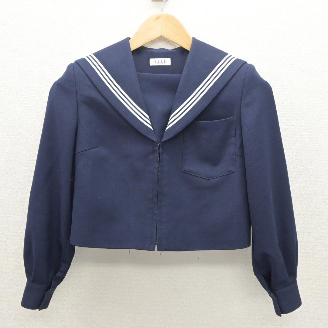 【中古】愛知県 一宮市立尾西第三中学校 女子制服 2点（セーラー服・スカート）sf035220