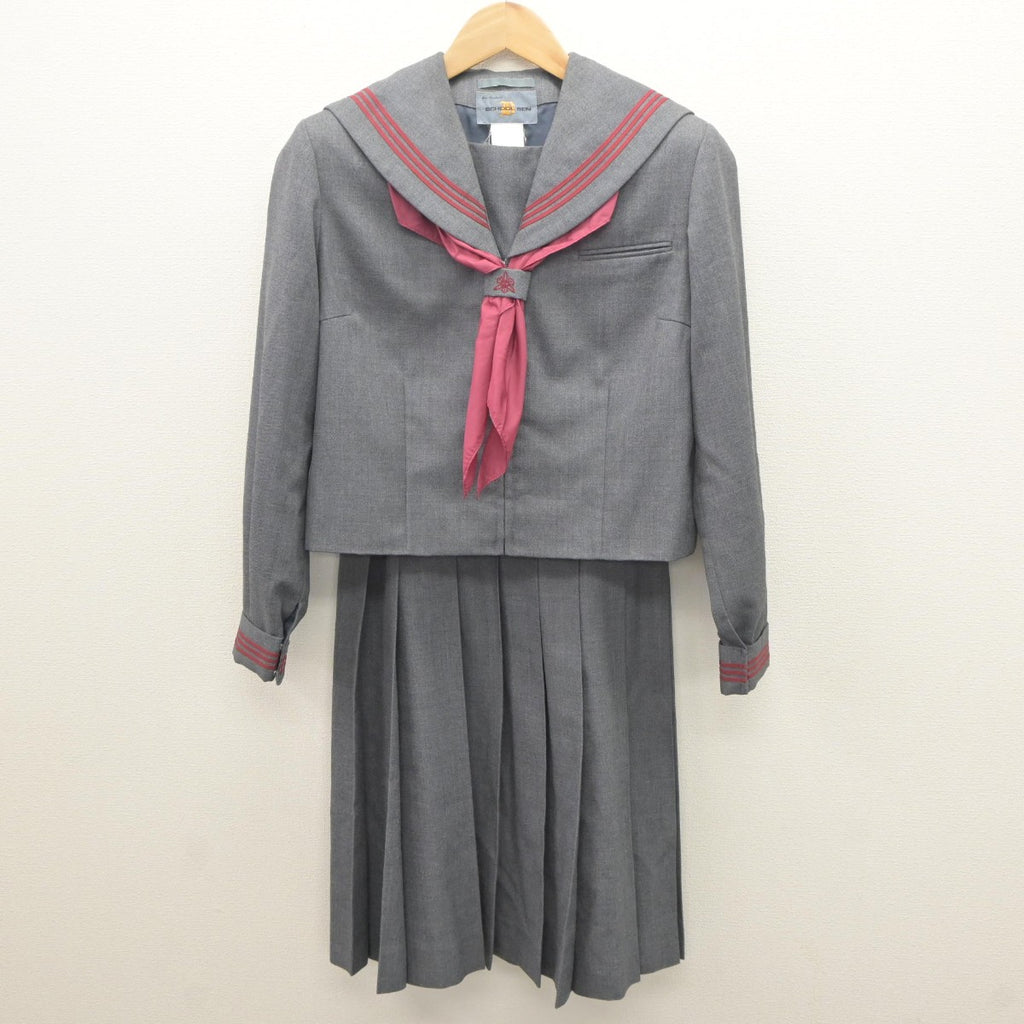 【中古】埼玉県 藤久保中学校 女子制服 3点（セーラー服・スカート）sf035228