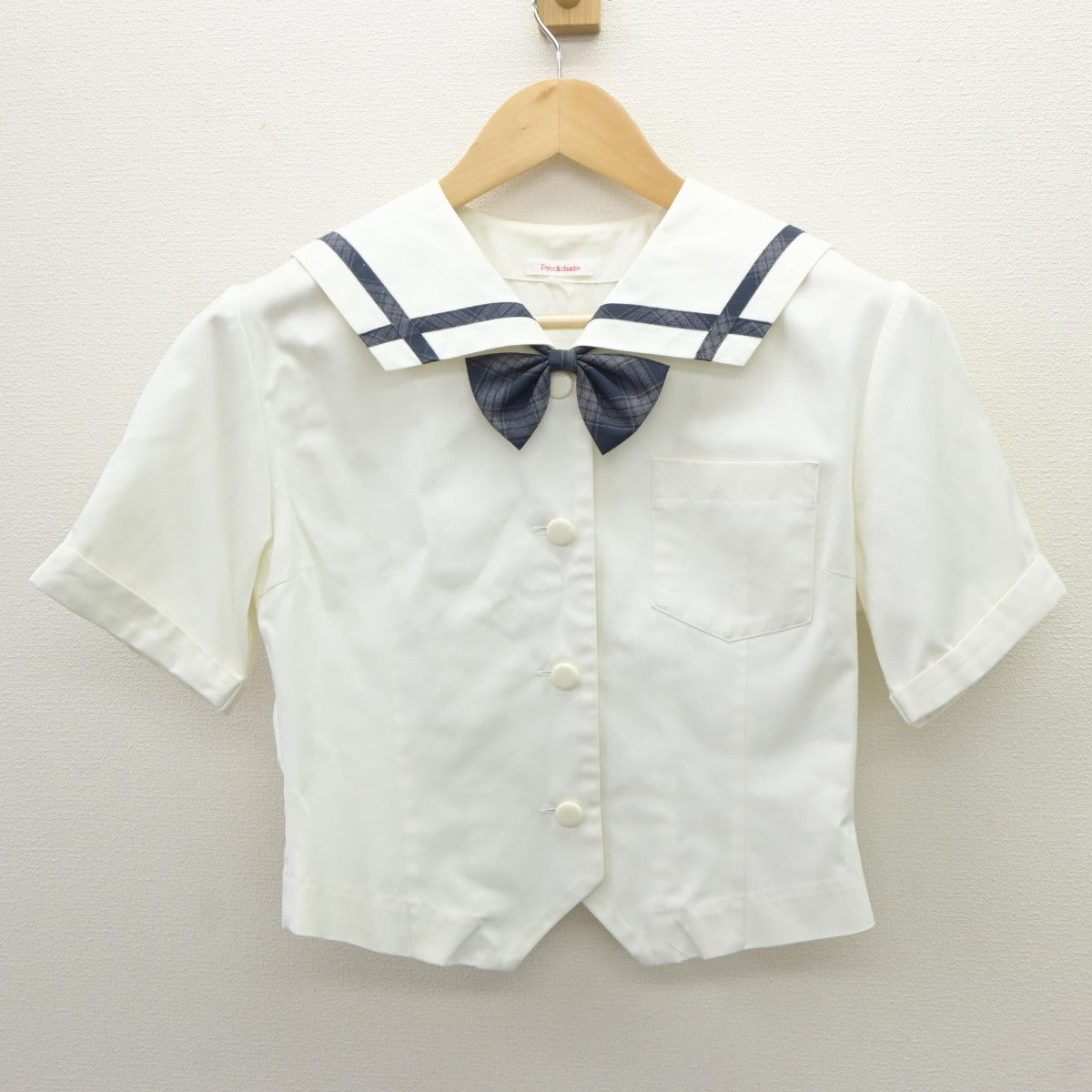 【中古】岡山県 岡山南高等学校 女子制服 3点（セーラー服・シャツ）sf035235