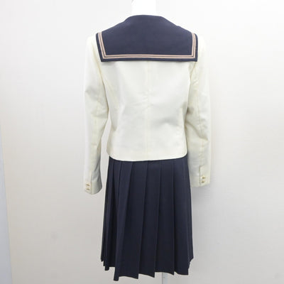 【中古】岡山県 岡山南高等学校 女子制服 5点（ブレザー・セーラー服・シャツ・スカート）sf035243