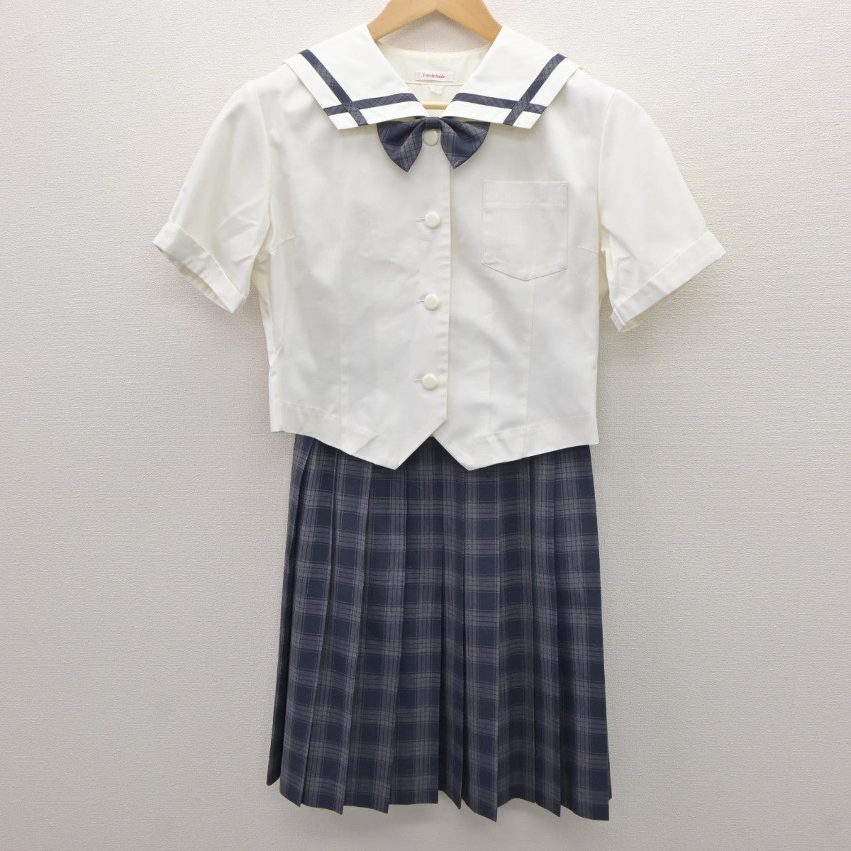 【中古】岡山県 岡山南高等学校 女子制服 3点（セーラー服・スカート）sf035244