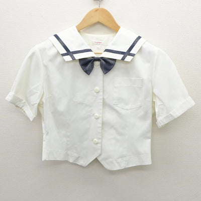 【中古】岡山県 岡山南高等学校 女子制服 3点（セーラー服・スカート）sf035244