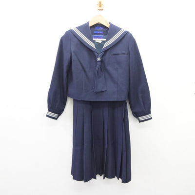 【中古】千葉県 柏市立中原中学校 女子制服 2点（セーラー服・ジャンパースカート）sf035252