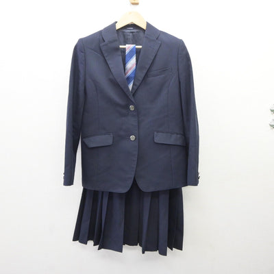 【中古】埼玉県 大宮開成高等学校 女子制服 4点（ブレザー・ニット・スカート）sf035268