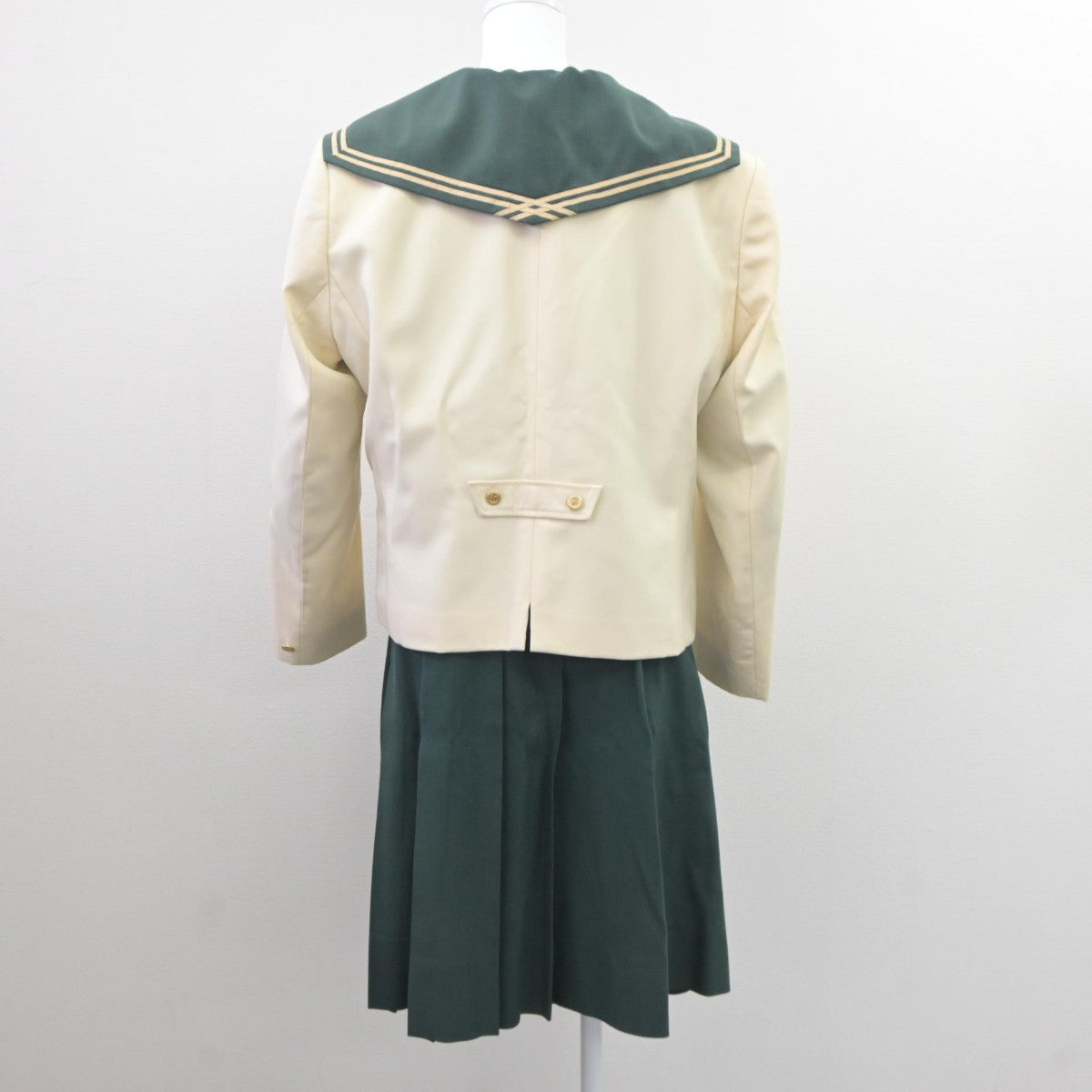 【中古】福島県 須賀川桐陽高等学校 女子制服 4点（ブレザー・セーラー服・スカート）sf035291